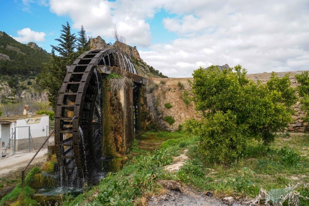 Waterwheel route in Abarán