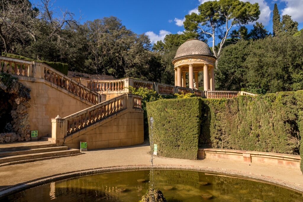Sunny day in Parc del Laberint d'Horta